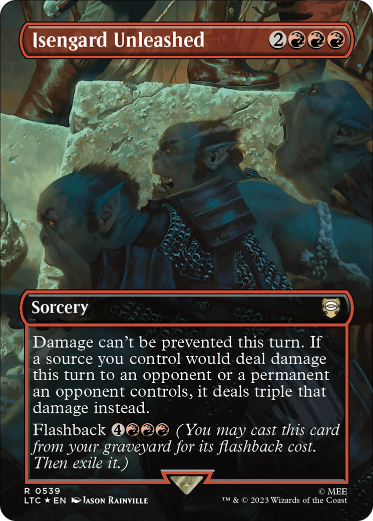 Isengard Unleashed (LTC-539) - Tales of Middle-earth Commander (Borderless) Foil