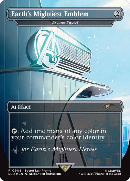 Earth's Mightiest Emblem - Arcane Signet (Rainbow Foil) (908) [Secret Lair Drop]