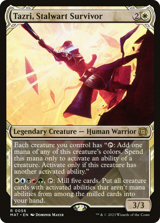 Tazri, Stalwart Survivor (MAT-056) - March of the Machine: The Aftermath: (Showcase) Foil