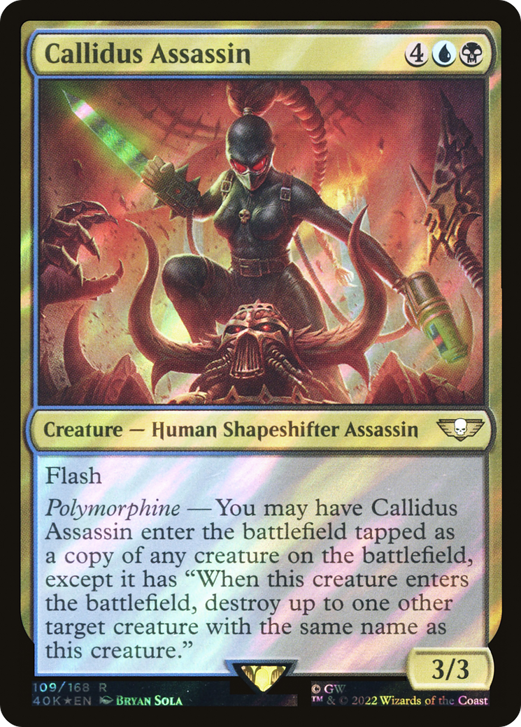 Callidus Assassin (40K-109) - Warhammer 40,000 Commander Foil