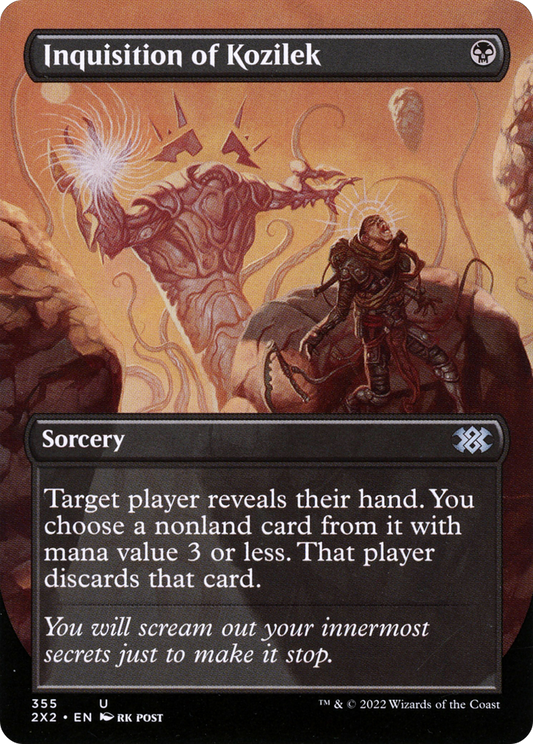 Inquisition of Kozilek (Borderless) (2X2-355) - Double Masters 2022 (Borderless) Foil