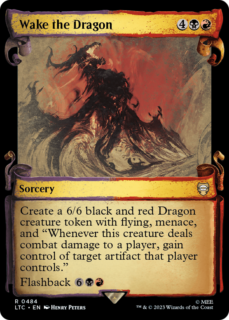Wake the Dragon (LTC-484) - Tales of Middle-earth Commander: (Showcase) Foil