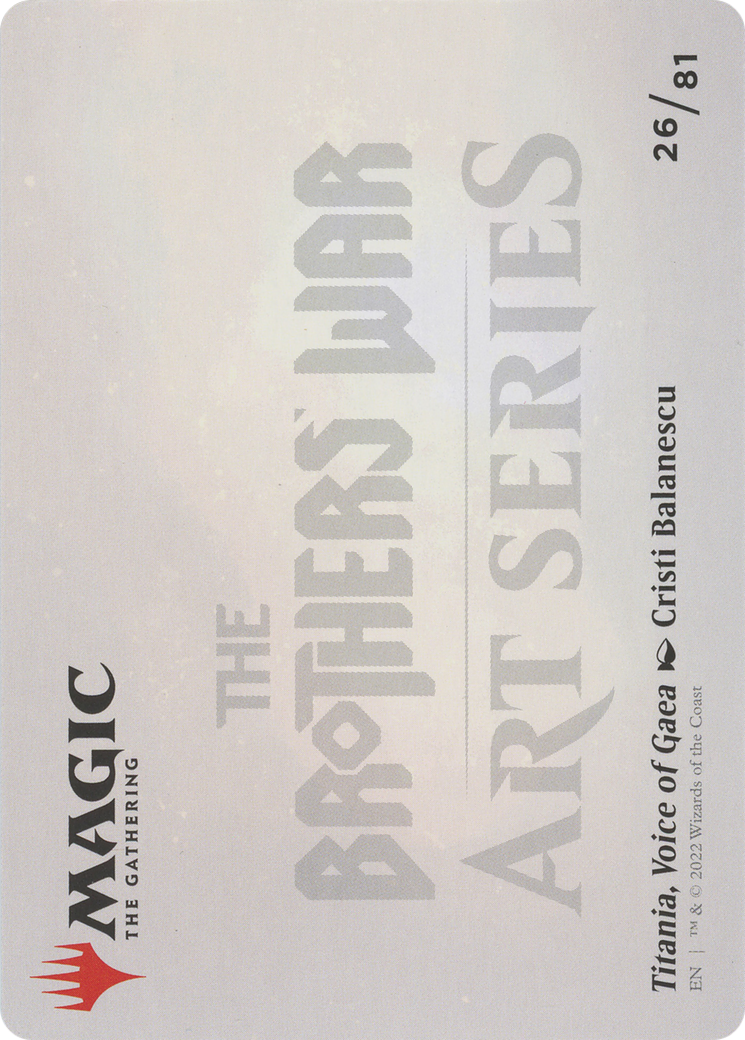 Titania, Voice of Gaea // Titania, Voice of Gaea (ABRO-026) - The Brothers' War Art Series (Borderless) Foil