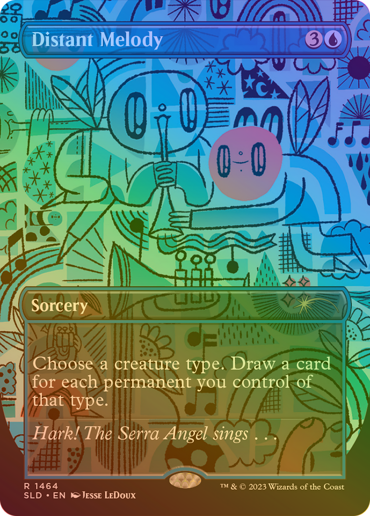 Distant Melody (SLD-1464) - Secret Lair Drop (Borderless) Foil