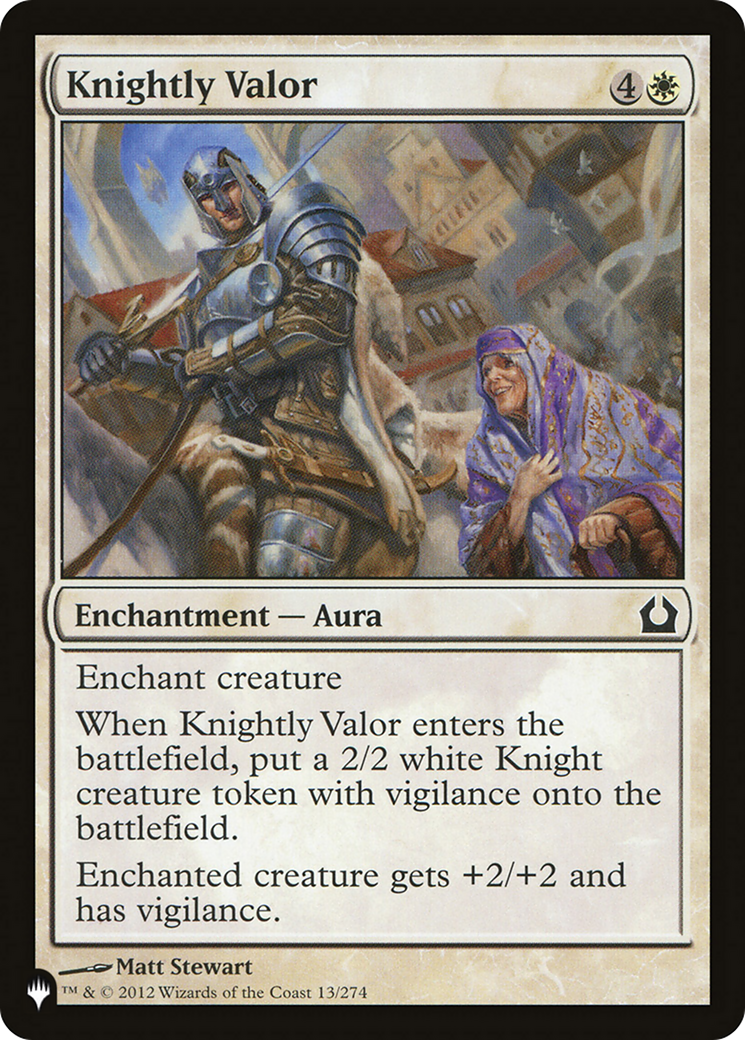 Knightly Valor (LIST-13/274) - The List