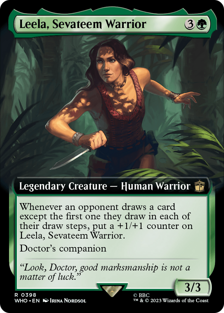 Leela, Sevateem Warrior (WHO-398) - Doctor Who: (Extended Art) Foil