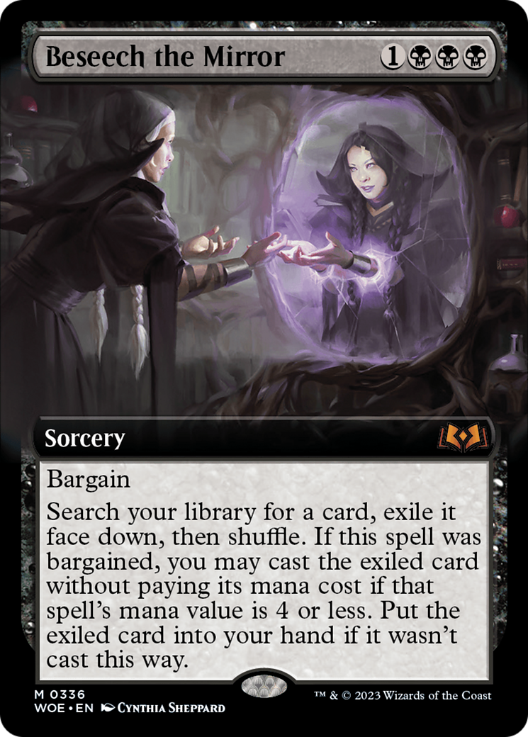 Beseech the Mirror (WOE-336) - Wilds of Eldraine: (Extended Art) Foil