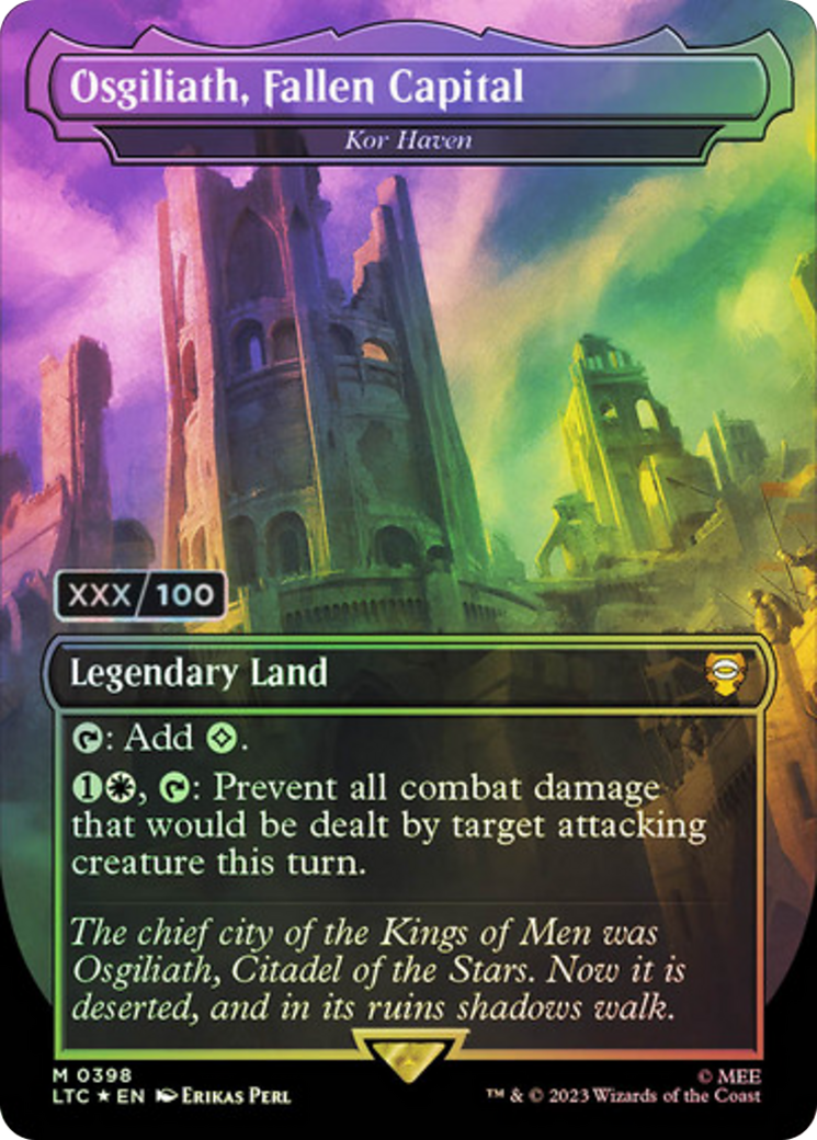 Kor Haven (LTC-398) - Tales of Middle-earth Commander / Osgiliath, Fallen Capital (Borderless) Foil