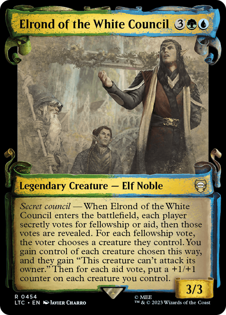 Elrond of the White Council (LTC-454) - Tales of Middle-earth Commander: (Showcase)
