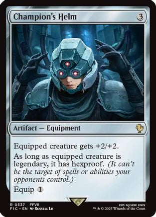 Champion's Helm (Surge Foil) (FIC-337) - Commander: FINAL FANTASY Foil
