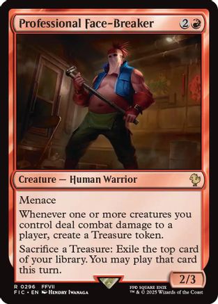 Professional Face-Breaker (Surge Foil) (FIC-296) - Commander: FINAL FANTASY Foil