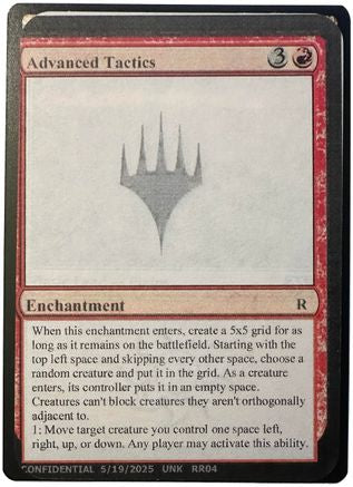 Advanced Tactics (-) - Un-Known Event Playtest Cards