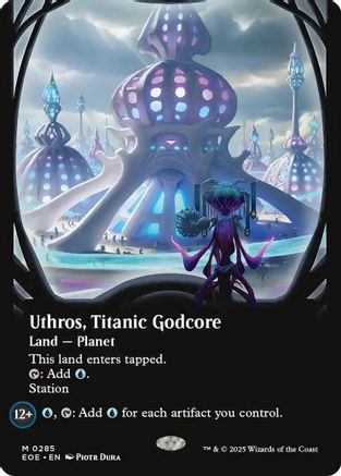 Uthros, Titanic Godcore (Borderless) (EOE-285) - Edge of Eternities Foil