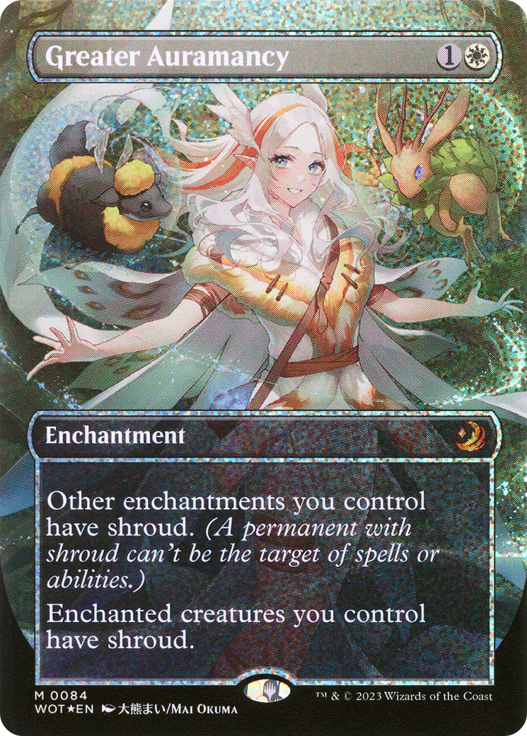 Greater Auramancy (WOT-084) - Wilds of Eldraine: Enchanting Tales (Borderless) Foil