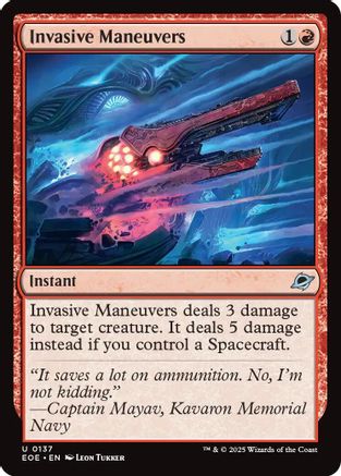 Invasive Maneuvers (EOE-137) - Edge of Eternities Foil