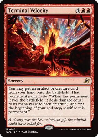 Terminal Velocity (EOE-163) - Edge of Eternities Foil