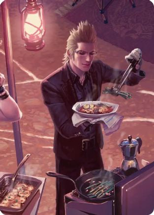 Campsite Cuisine Scene Art Card (ASFIN-023) - Art Series: FINAL FANTASY