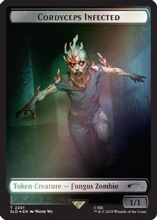 Cordyceps Infected Token (2201) (Rainbow Foil) (SLD-2201) - Secret Lair Drop Series Foil