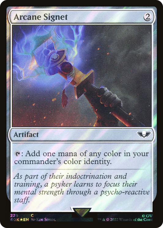 Arcane Signet (40K-229★) - Warhammer 40,000 Commander Foil