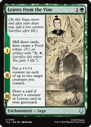 Leaves from the Vine (TLA-185) - Avatar: The Last Airbender Foil