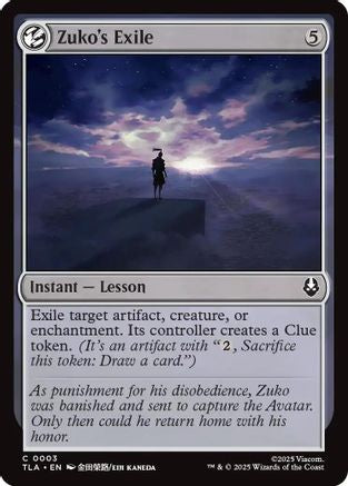 Zuko's Exile (TLA-003) - Avatar: The Last Airbender