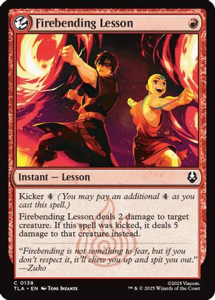 Firebending Lesson (TLA-138) - Avatar: The Last Airbender