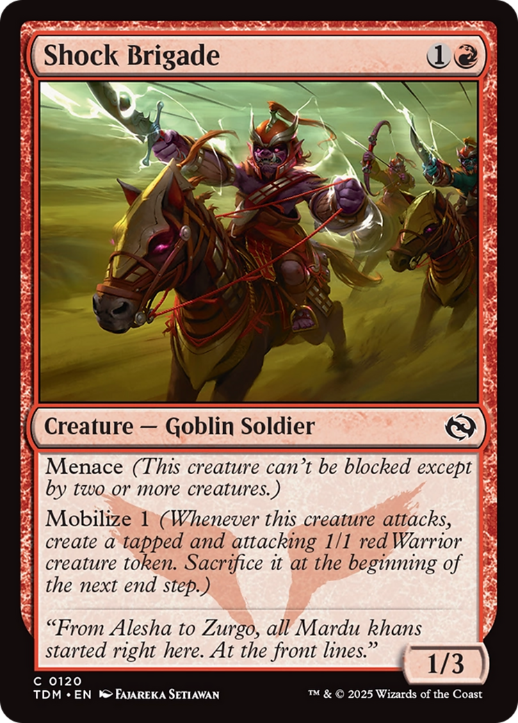 Shock Brigade (TDM-120) - Tarkir: Dragonstorm Foil