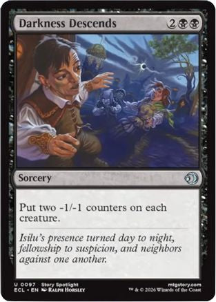 Darkness Descends (ECL-097) - Lorwyn Eclipsed