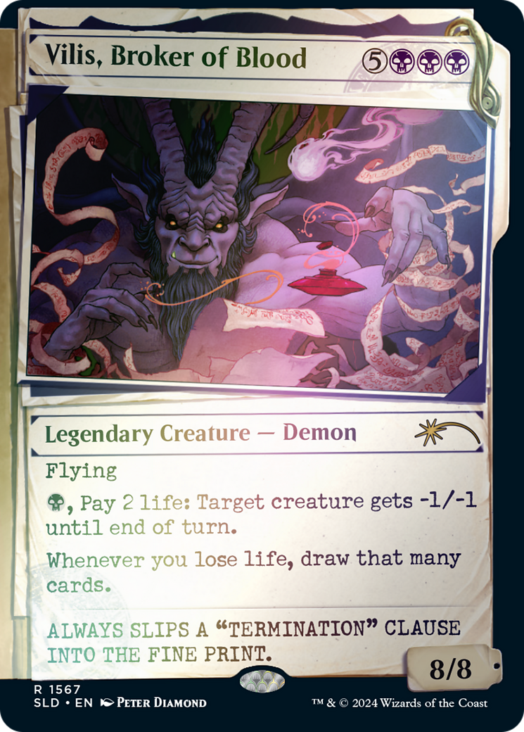 Vilis, Broker of Blood (SLD-1567) - Secret Lair Drop: (Showcase) Foil
