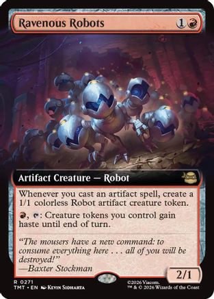 Ravenous Robots (Extended Art) (TMT-271) - Teenage Mutant Ninja Turtles Foil
