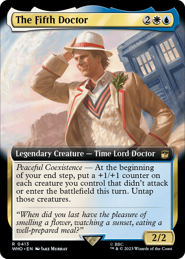 The Fifth Doctor (WHO-413) - Doctor Who: (Extended Art) Foil