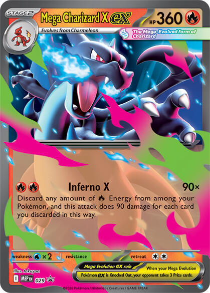 Mega Charizard X ex - 029 [ME: Mega Evolution Promo]