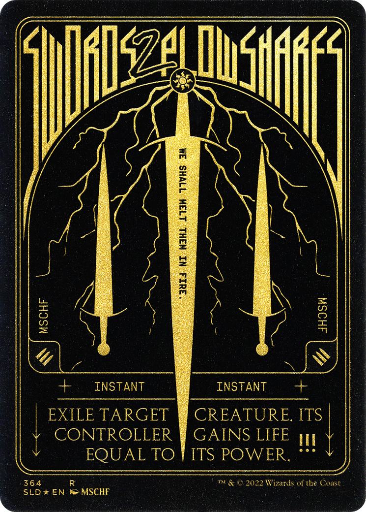 Swords to Plowshares (SLD-364) - Secret Lair Drop Foil
