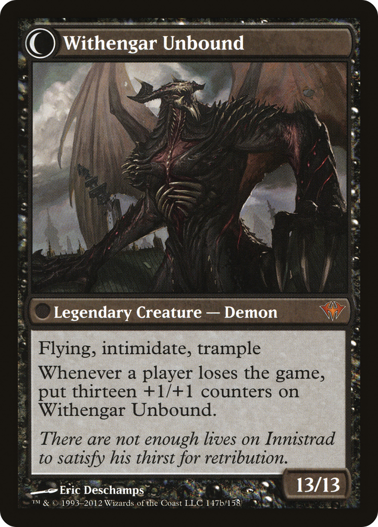 Elbrus, the Binding Blade // Withengar Unbound (DKA-147) - Dark Ascension: (Double Faced Transform) Foil