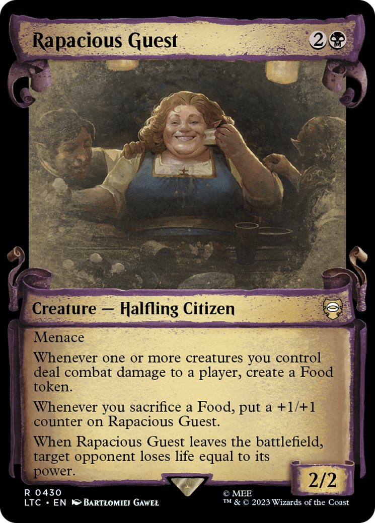 Rapacious Guest (LTC-430) - Tales of Middle-earth Commander: (Showcase) Foil