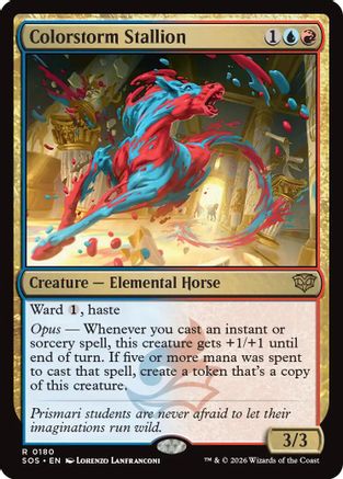 Colorstorm Stallion (SOS-180) - Secrets of Strixhaven Foil