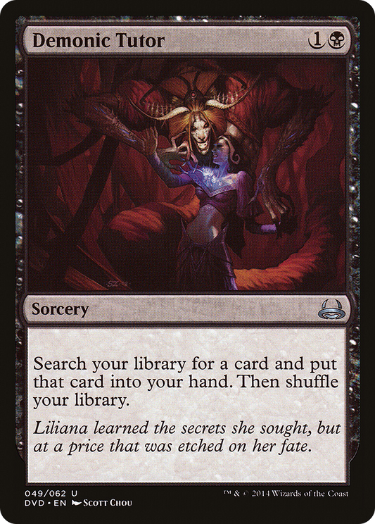 Demonic Tutor (DD3-049) - Duel Decks Anthology: Divine vs. Demonic