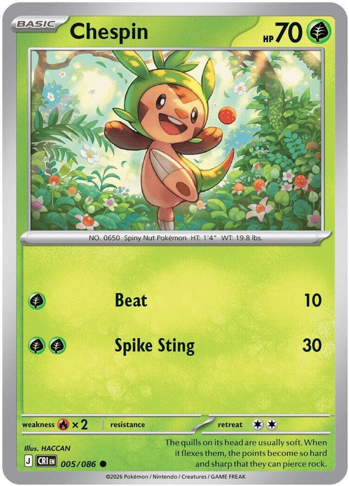 Chespin - 005/086 [ME04: Chaos Rising]