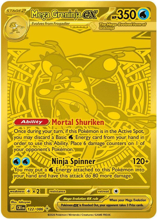 Mega Greninja ex - 122/086 [ME04: Chaos Rising]