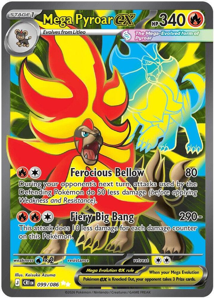 Mega Pyroar ex - 099/086 [ME04: Chaos Rising]