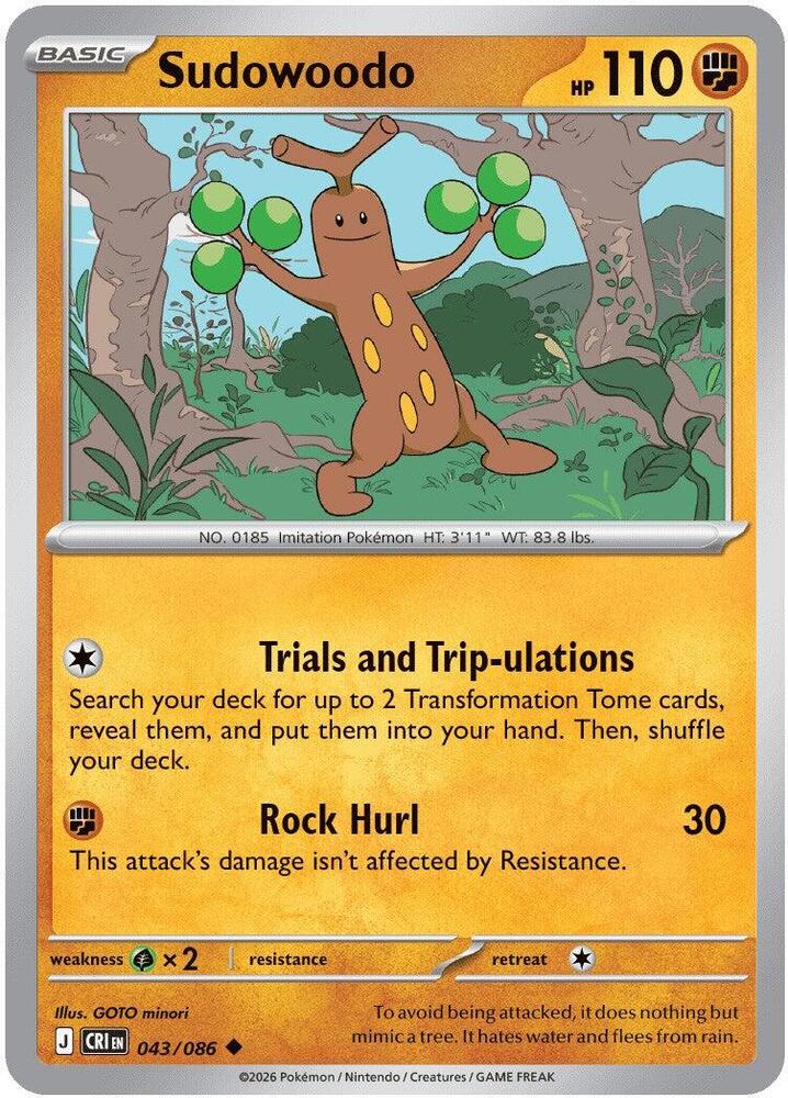Sudowoodo (043/086) [ME04: Chaos Rising]