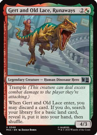 Gert and Old Lace, Runaways (MSC-568) - Marvel Super Heroes Foil