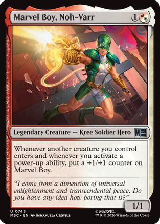 Marvel Boy, Noh-Varr (MSC-743) - Marvel Super Heroes Foil