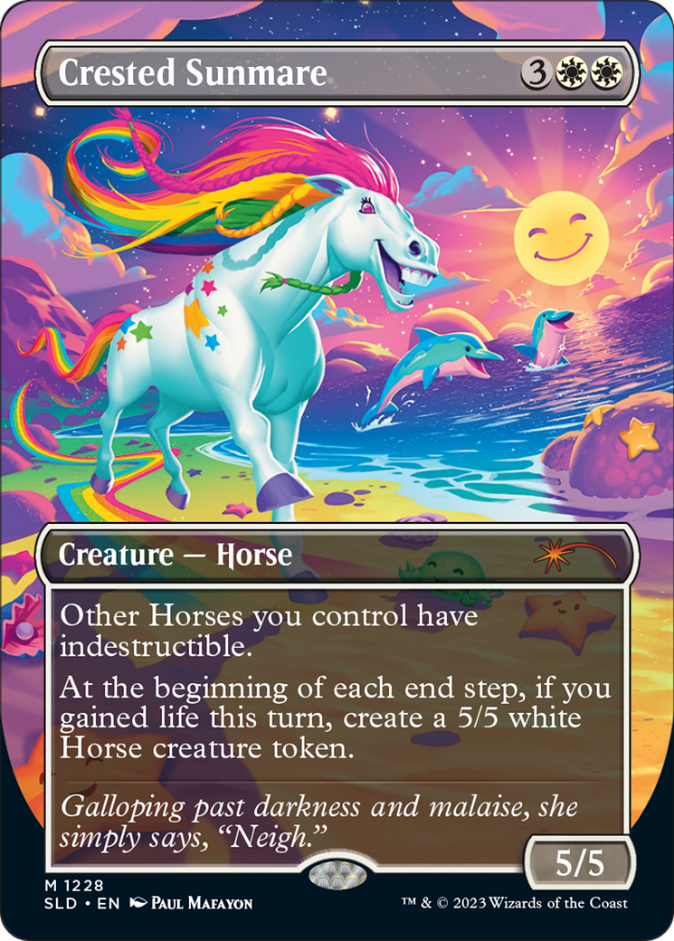 Crested Sunmare (SLD-1228) - Secret Lair Drop (Borderless)