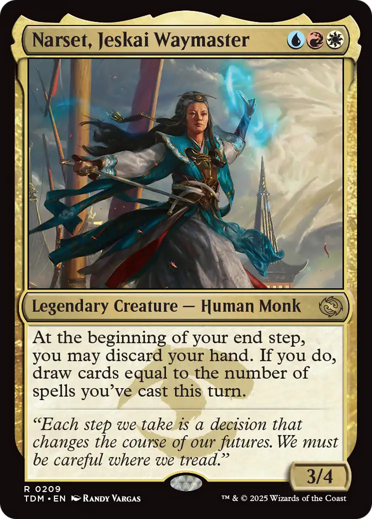 Narset, Jeskai Waymaster (TDM-209) - Tarkir: Dragonstorm Foil