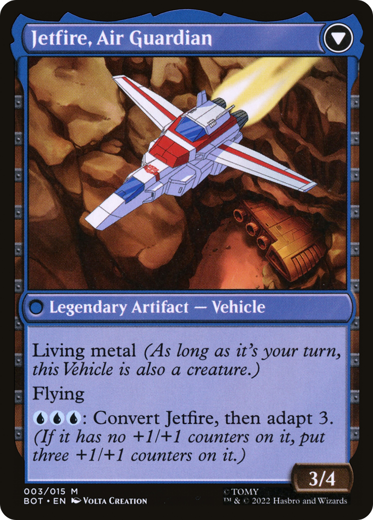 Jetfire, Ingenious Scientist // Jetfire, Air Guardian (BOT-003) - Transformers
