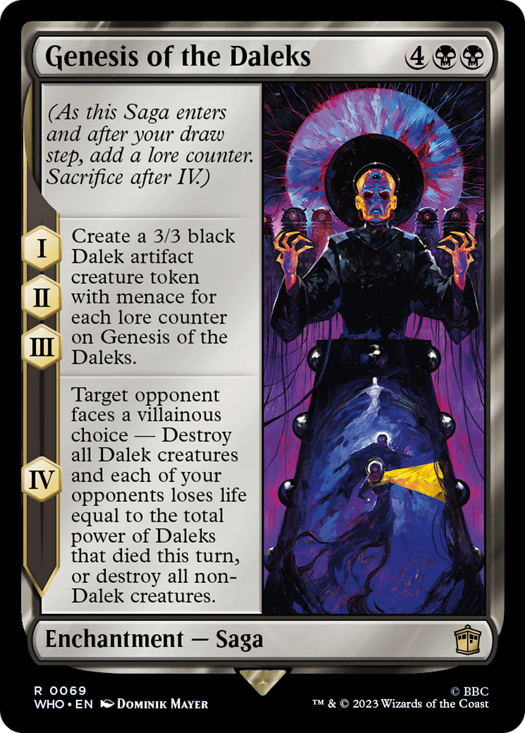 Genesis of the Daleks (WHO-069) - Doctor Who Foil