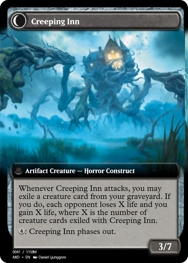 Hostile Hostel // Creeping Inn (PRM-94088) - Magic Online Promos Foil