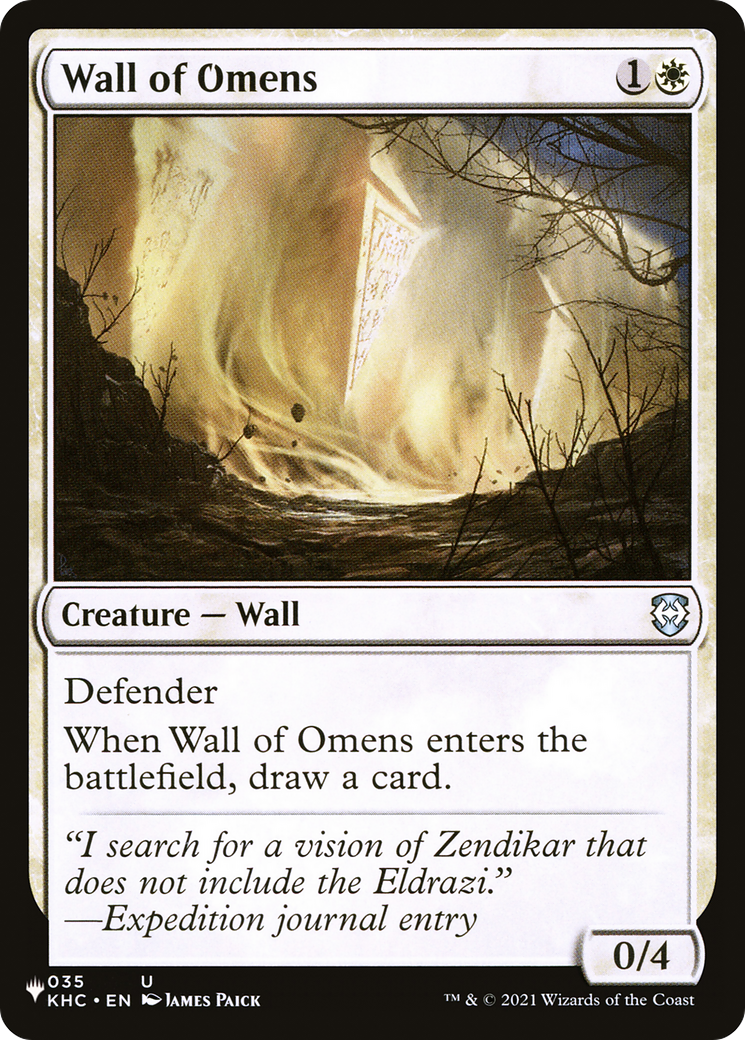 Wall of Omens (LIST-035) - The List