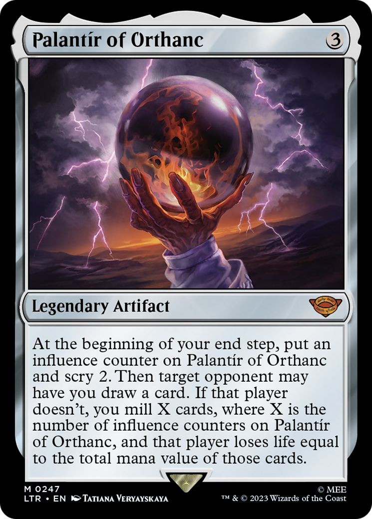 Palantír of Orthanc (LTR-247) - The Lord of the Rings: Tales of Middle-earth Foil